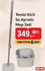 TEMİZ-KİRLİ SU AYRIMLI MOP SETİ